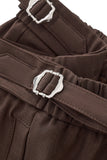 Wellington Side-Tab Trousers COFFEE