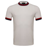 Elite Contrast Ribbed Tee WHITE
