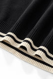 Monaco Trim Knit Tee BLACK