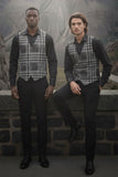 Grip Spot Plaid Checkered Dress Vest