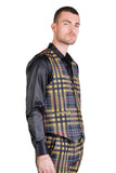 Grip Spot Plaid Checkered Dress Vest