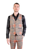 Grip Spot Plaid Checkered Dress Vest