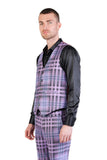 Grip Spot Plaid Checkered Dress Vest
