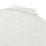 Seamless Check Texture Polo WHITE