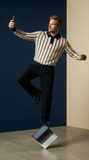 Imperial Stripe Knit Polo LS + Style Essential Pant  IVORY/BLACK