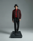 Pure Style Denim JKT + Glimmer Vogue + Prism Gem Denim Pant + Sanctum Cross Denim hat BLACK/SILVER/RED