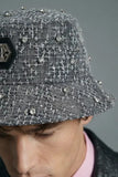 Noir Trucker JKT + City Stroll Button-Up Shir + Arden Side-Tab Shorts + Sanctum Cross Denim hat BLACK/GREY/PINK