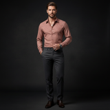 Rose Éclat Emboss Shirt DUSTY PINK