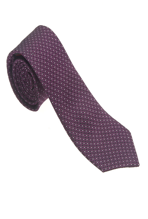 Purple 100% Woven Silk Necktie