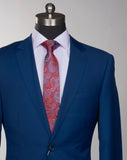 Slim Fit French Blue Two Piece Suit GB-188