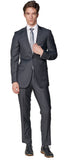 Slim Fit Charcoal Two Piece Suit  GB-Charcoal
