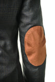 Slim Fit Navy Brown Silk Weave Sport Jacket GB-SJ-333