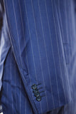 Classic Fit Navy and White Pinstripe Sport Jacket ST-422