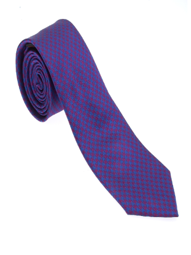 Purple and Blue Geometric Necktie