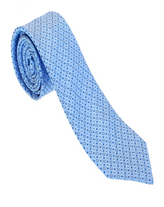 Baby Blue Geometric Necktie