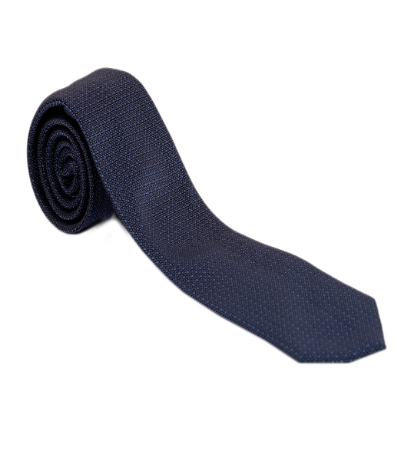 Black and Navy Geometric Necktie