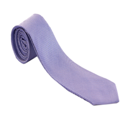 Purple and White Pattern Geometric Necktie