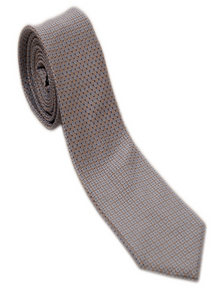 Brown Geometric Necktie