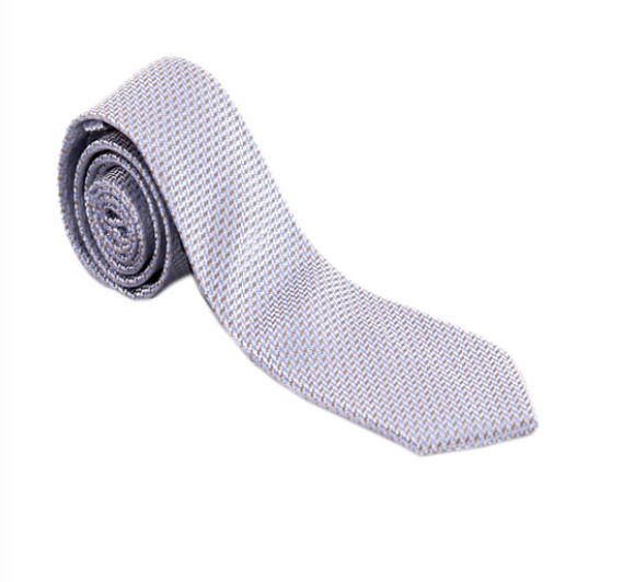 Blue/Brown Pattern Geometric Necktie