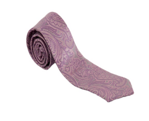 Dark Purple Paisley Necktie