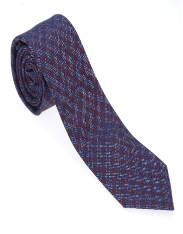 Red and Blue Check Necktie