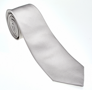 White Solid Necktie