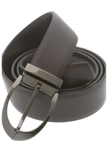 Traditional Brown Belt with Oval Buckle