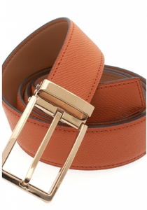 Traditional Orange Belt with Gold Buckle