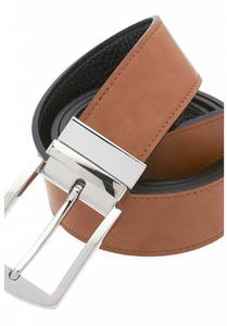 Traditional Brown Belt with Silver Buckle