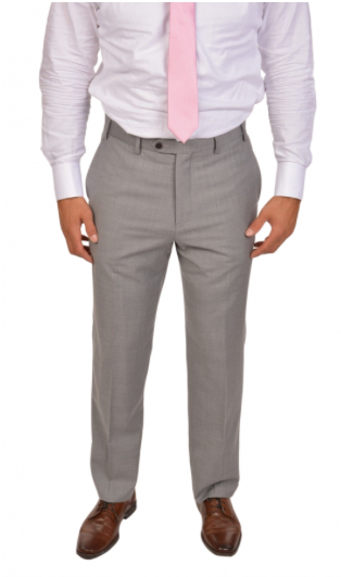 Light Grey Sport Fit Dress Pants Italy Direct Light Grey Sport Fit Dress Pants Italy Direct
