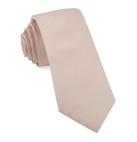 Blush Solid Grosgrain Necktie