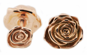 Rose Plated Rose Cufflinks