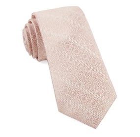 Soft Pink Lace Necktie