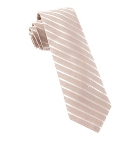 Champagne Striped Necktie