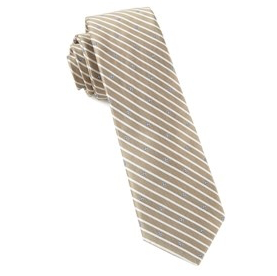 Champagne Striped Necktie