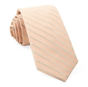 Peach Runner Stripe Necktie