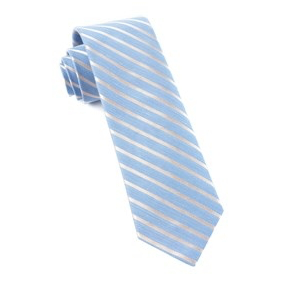Light Blue Runner Stripe Necktie