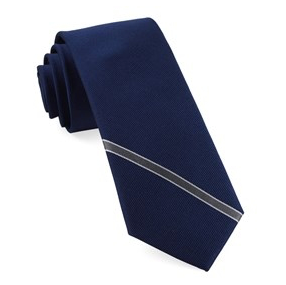 Navy Single Stripe Necktie