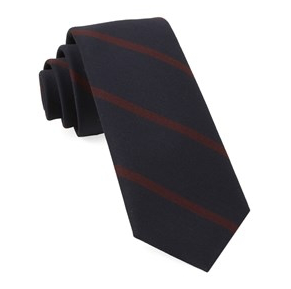 Navy Newport Stripe Midnight Necktie