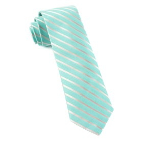 Mint Aisle Runner Stripe Necktie