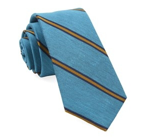 Turquoise Leland Stripe Necktie