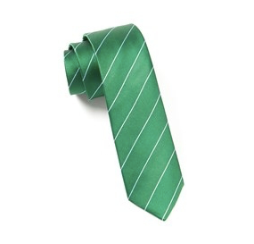 Green Pencil Pinstripe Necktie