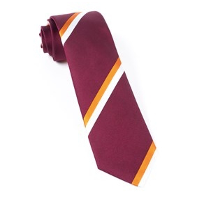 Burgundy Ad Stripe Necktie