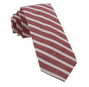 Red Canopy Stripe Necktie