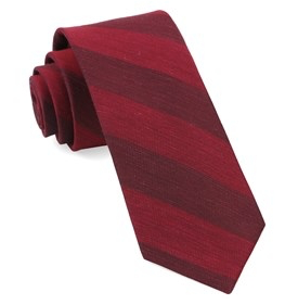 Red RSVP Stripe Necktie