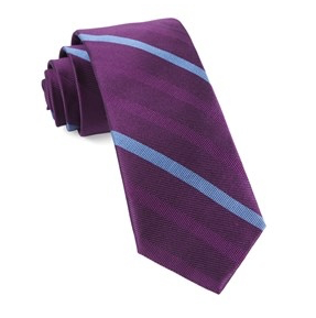Azalea Goal Line Stripe Necktie
