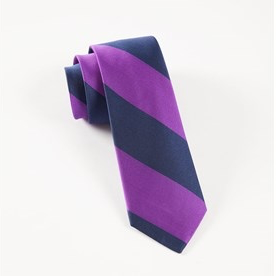 Purple Super Stripe Necktie