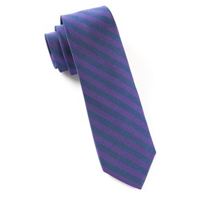 Purple Tunnel Stripe Necktie