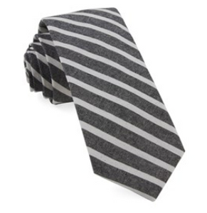 Charcoal Canopy Stripe Necktie