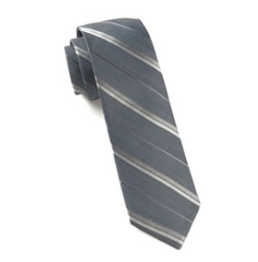 Slate Blue Lucky Day Stripe Necktie